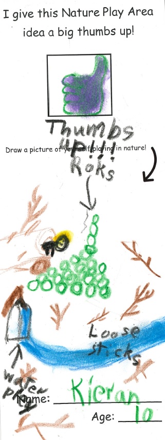 Child's Nature Play Sketch